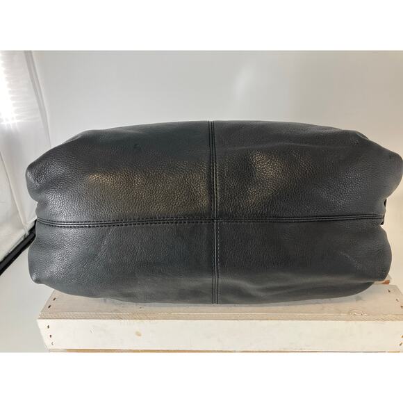 MICHAEL KORS, LARGE BLACK PEBBLED LEATHER WOMENS HADNBAG - Picture 7 of 16